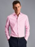 Charles Tyrwhitt Cutaway Collar Non-Iron Twill Slim Fit Shirt, Pink