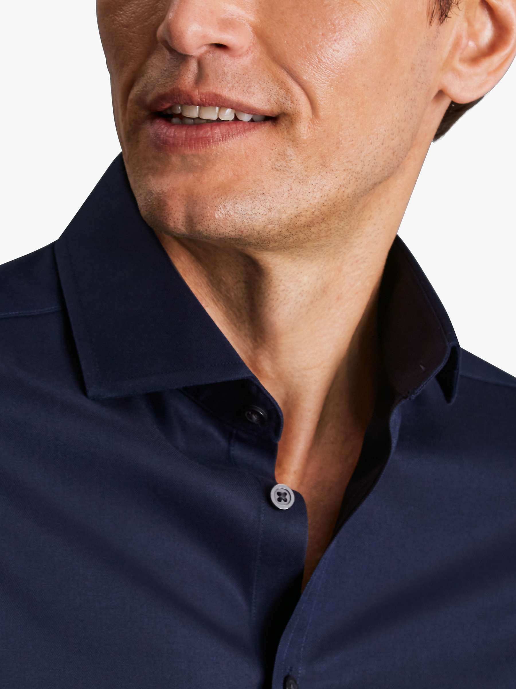 Buy Charles Tyrwhitt Cutaway Collar Non-Iron Twill Slim Fit Shirt Online at johnlewis.com