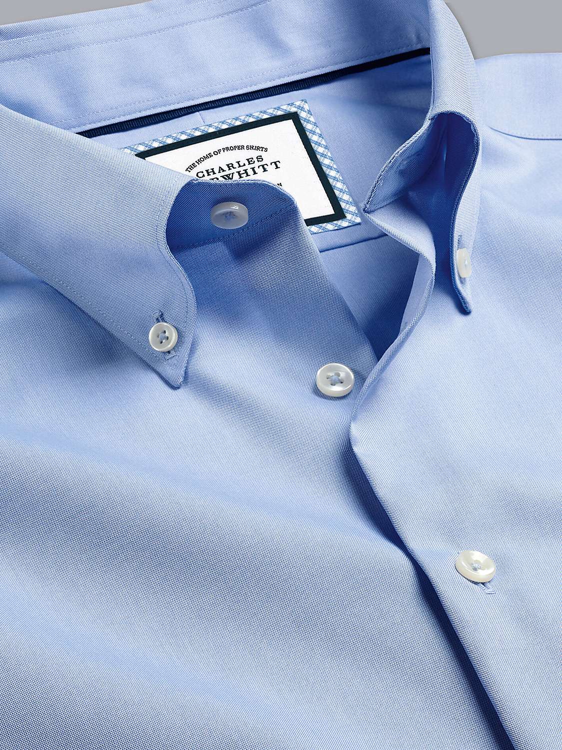 Buy Charles Tyrwhitt Button-Down Collar Non-Iron Slim Fit Shirt Online at johnlewis.com