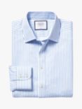 Charles Tyrwhitt Classic Collar Non-Iron Twill Stripe Slim Fit Shirt