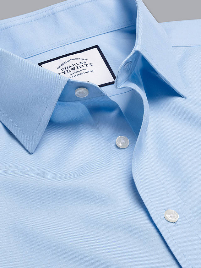 Charles Tyrwhitt Classic Collar Non-Iron Twill Slim Fit Shirt, Sky Blue