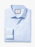 Charles Tyrwhitt Classic Collar Non-Iron Twill Mini Grid Slim Fit Shirt, Cornflower Blue