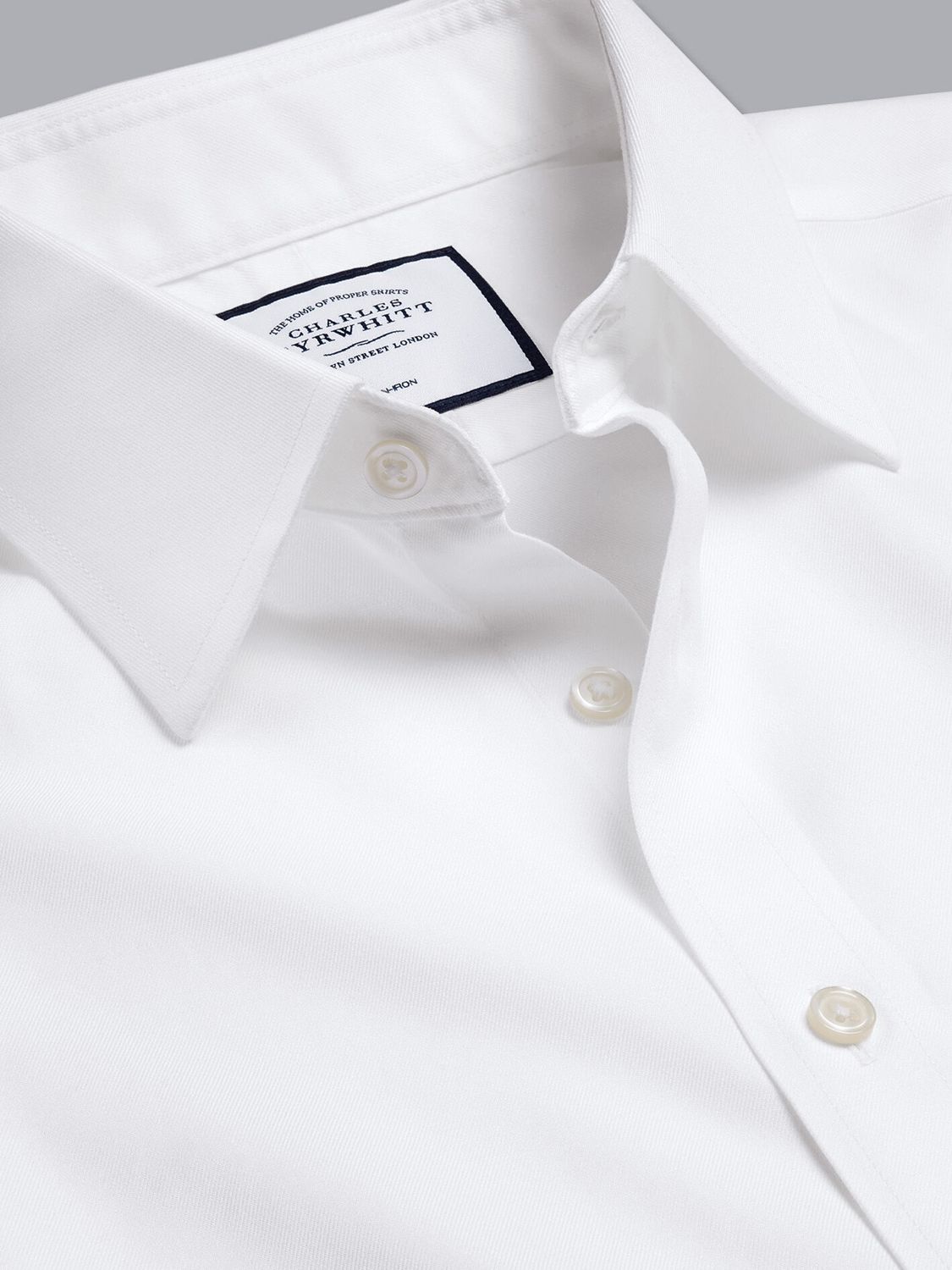 Buy Charles Tyrwhitt Classic Collar Non-Iron Twill Slim Fit Shirt Online at johnlewis.com