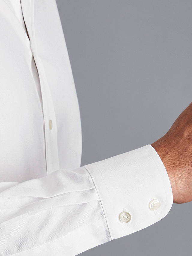 Charles Tyrwhitt Classic Collar Non-Iron Twill Slim Fit Shirt, White