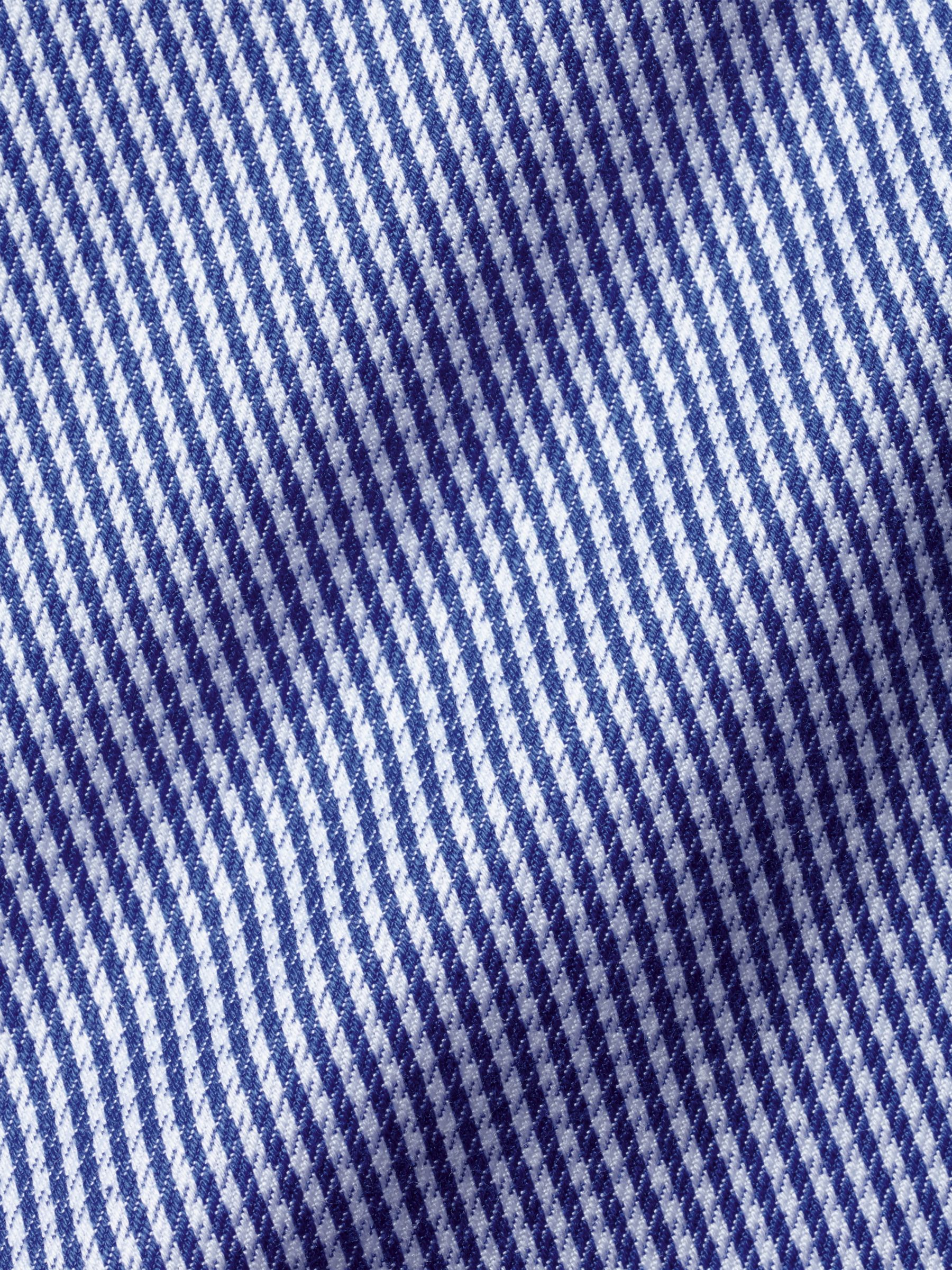 Charles Tyrwhitt Non-Iron Puppytooth Slim Fit Shirt, Royal, 15.5 34