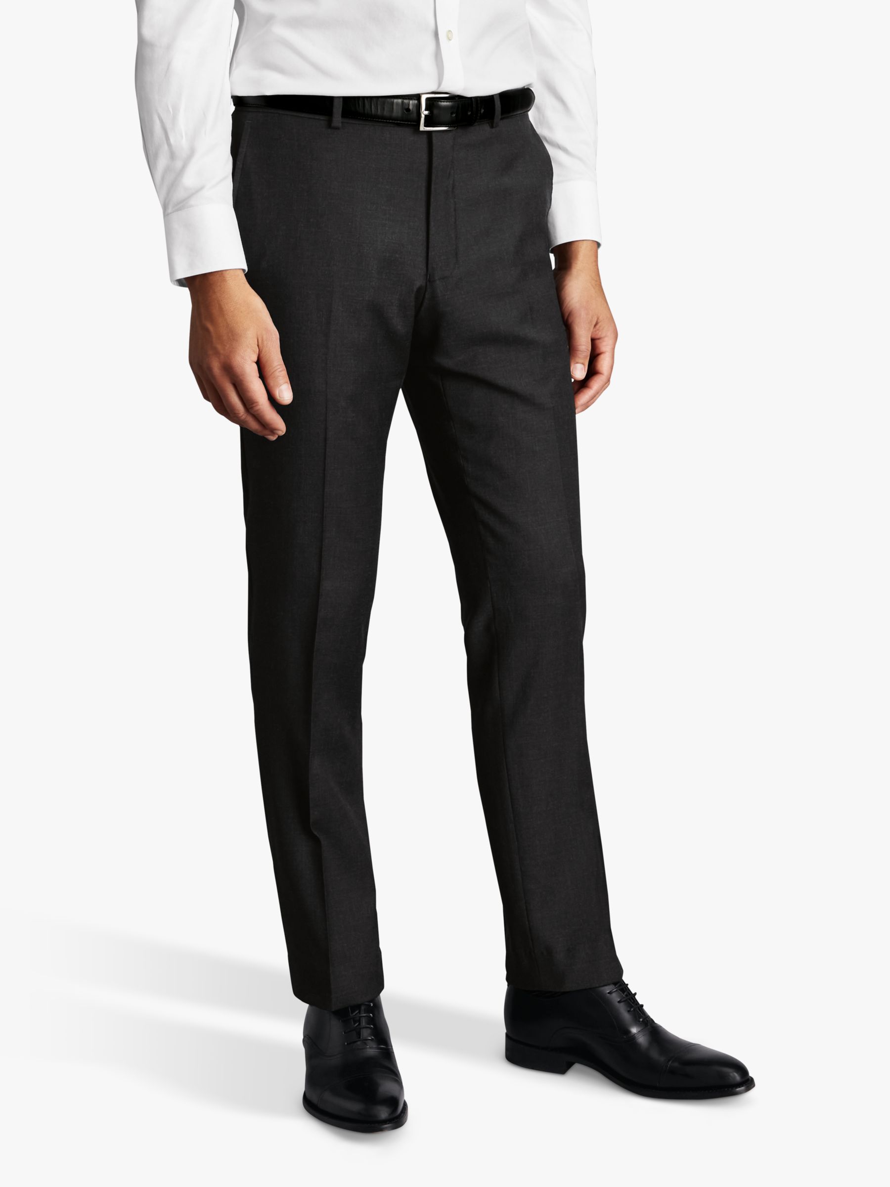 Charles Tyrwhitt Natural Stretch Twill Suit Trousers, Navy at John Lewis &  Partners