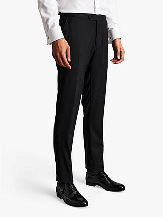 Charles Tyrwhitt Wool Slim Fit Dinner Suit Trousers, Black, 30R