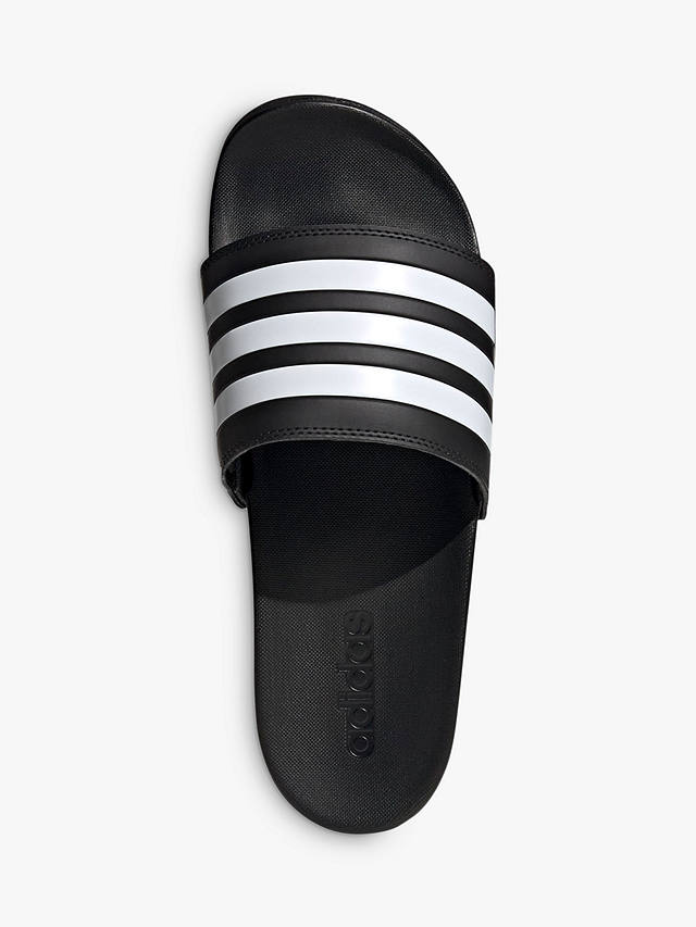 adidas Adilette Aqua Comfort Slides Slippers, Black