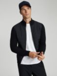Reiss Trainer Quilted Front Zip Cardigan