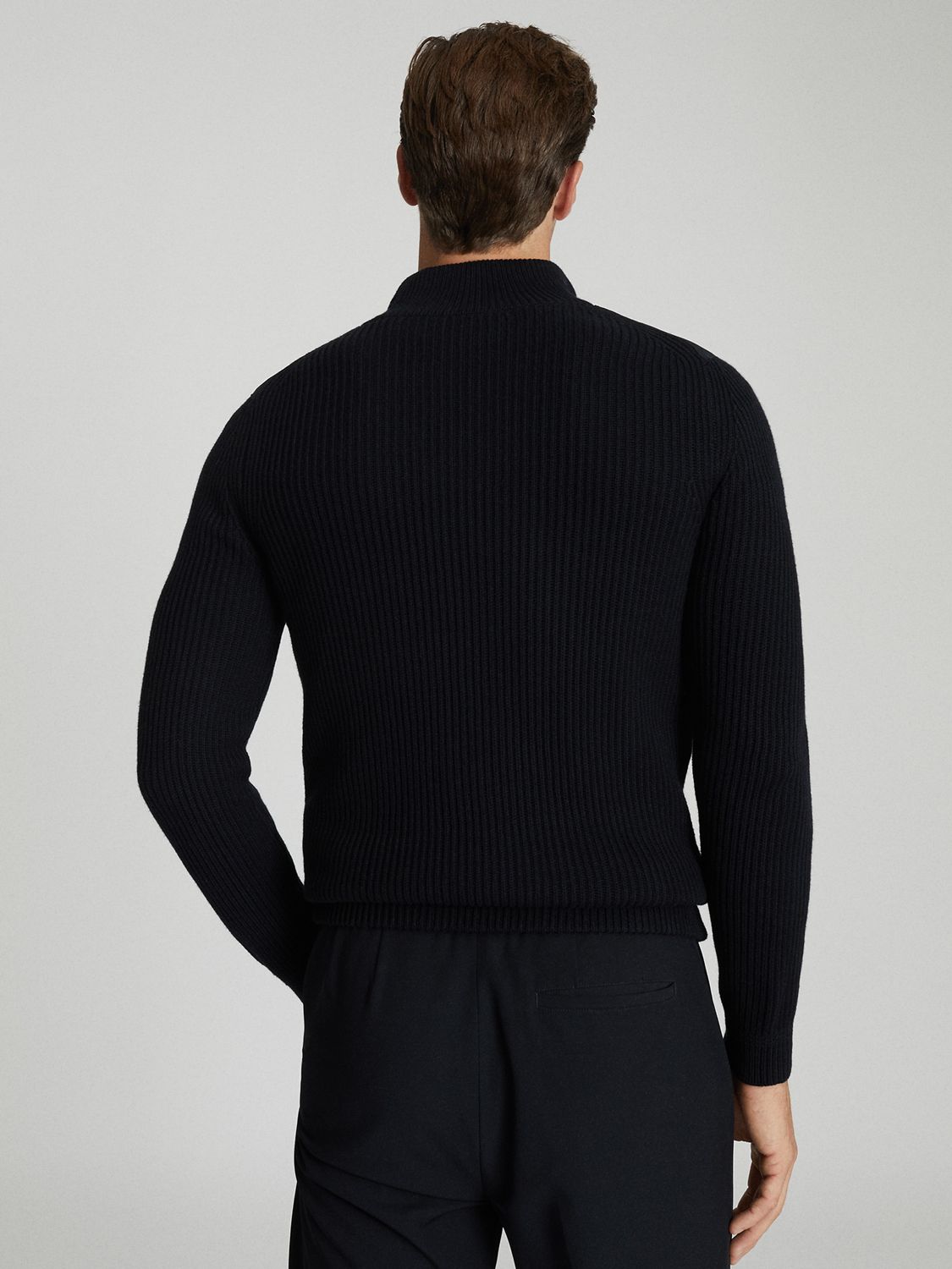 Buy Reiss Trainer Quilted Front Zip Cardigan Online at johnlewis.com