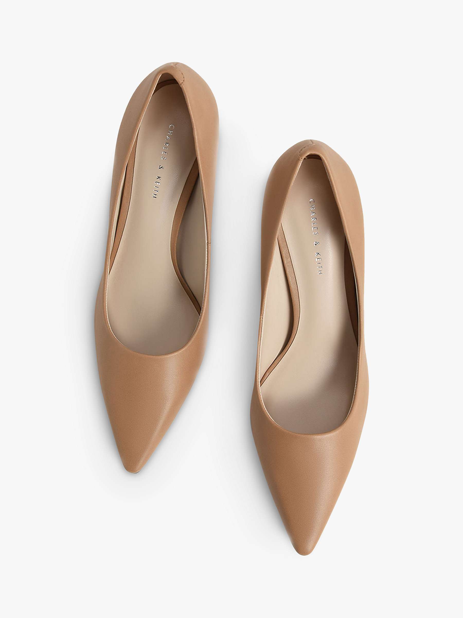 Buy CHARLES & KEITH Spool Heel Court Shoes Online at johnlewis.com