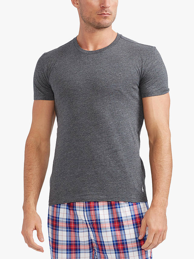 Polo Ralph Lauren Cotton Slim Fit Crew Neck Lounge T-Shirt, Pack of 3, Multi