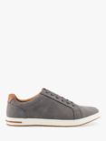 Dune Tezzy Suedette Lace Up Trainers, Grey