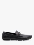 Dune Beacons Leather Loafers, Black