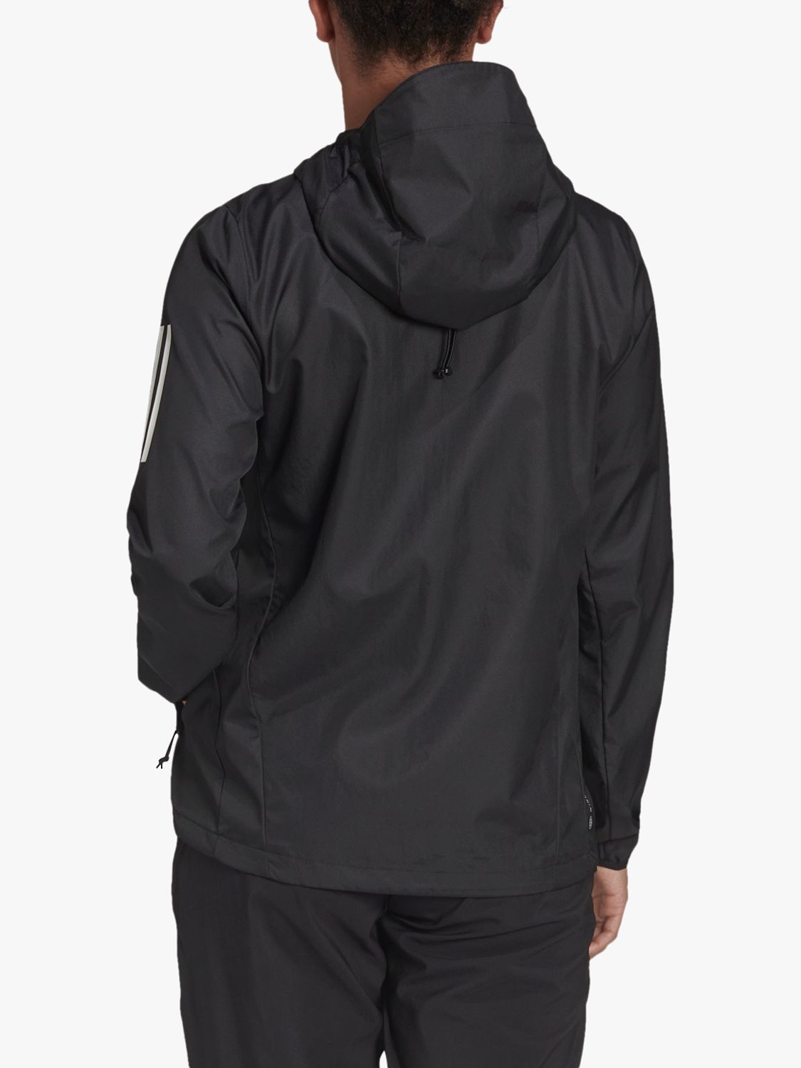 adidas Own The Run Hooded Windbreaker Women's Running Jacket, Black at ...