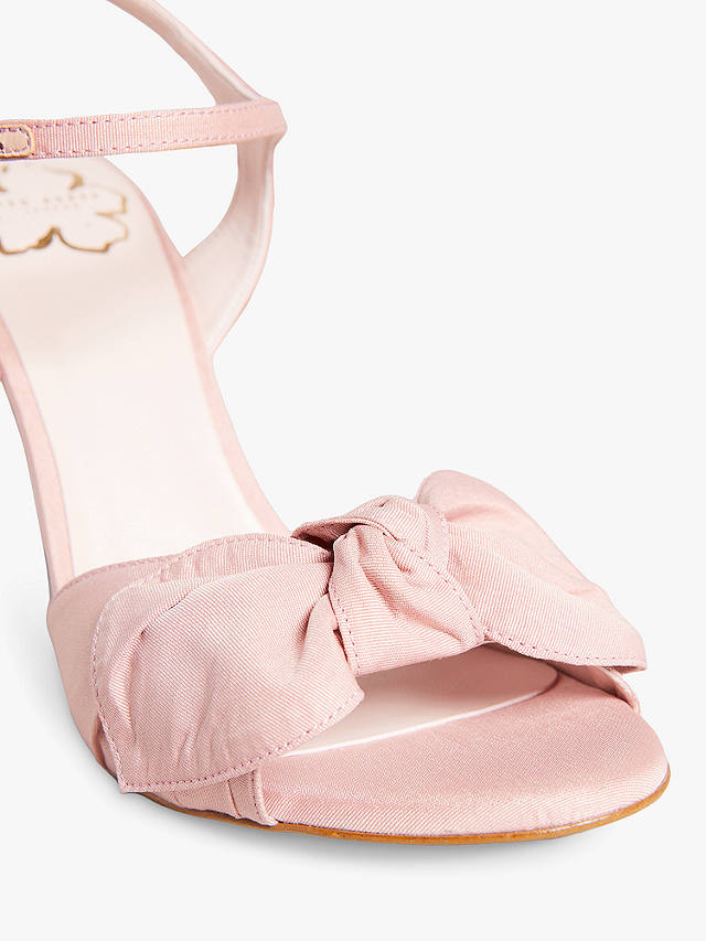 Ted Baker Heevia Bow Stiletto Heel Sandals, Dusky-pink