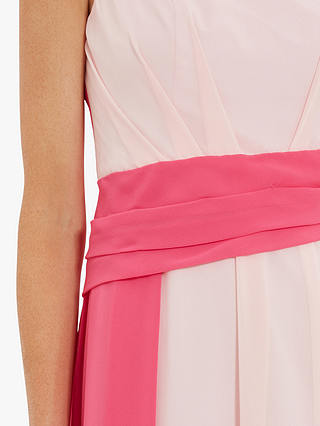 Gina Bacconi Doreen Chiffon One Shoulder Dress, Pink