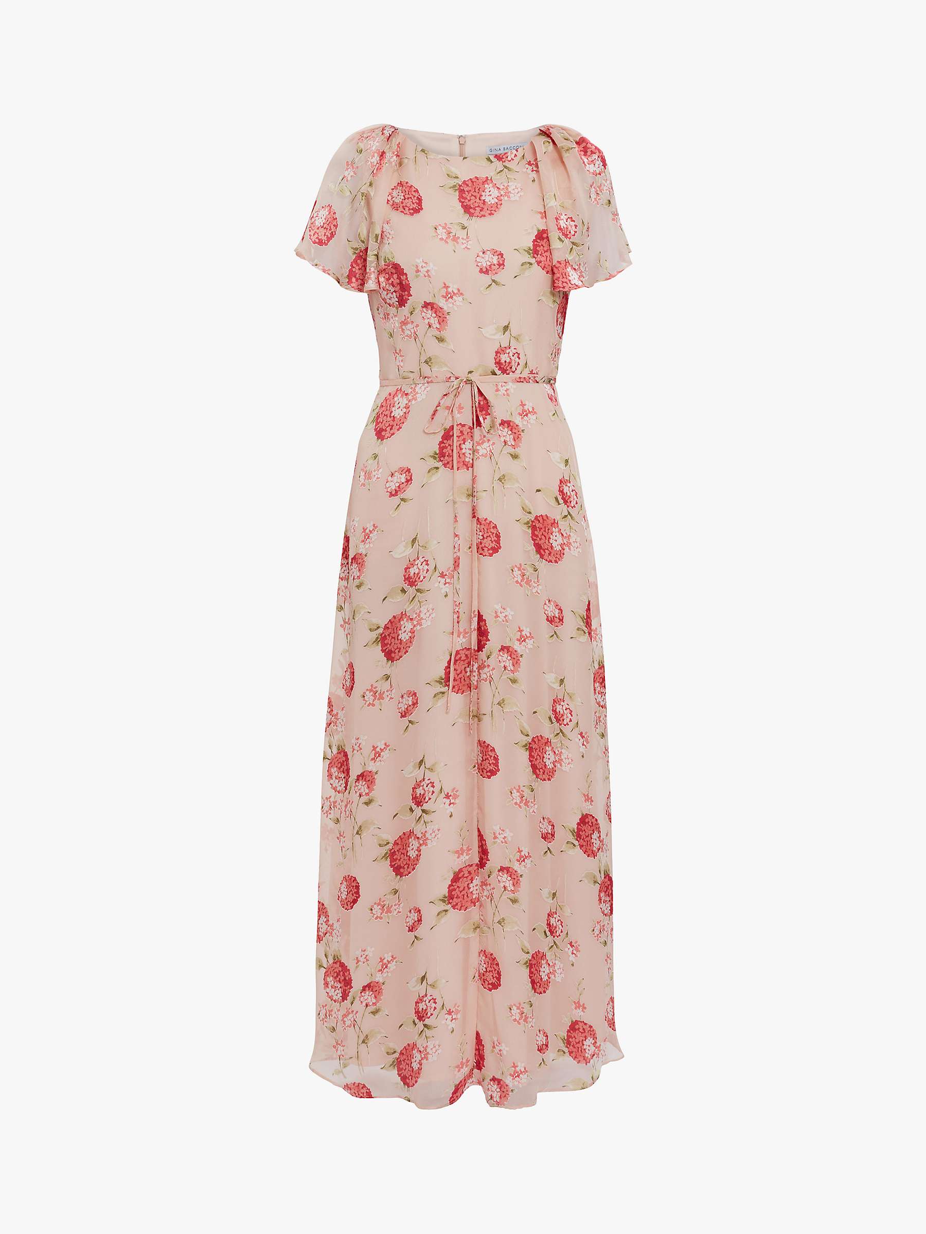 Buy Gina Bacconi Ismeni Floral Print Maxi Dress, Pink Online at johnlewis.com