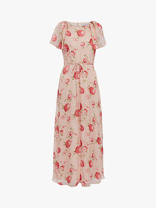 Gina Bacconi Ismeni Floral Print Maxi Dress, Pink