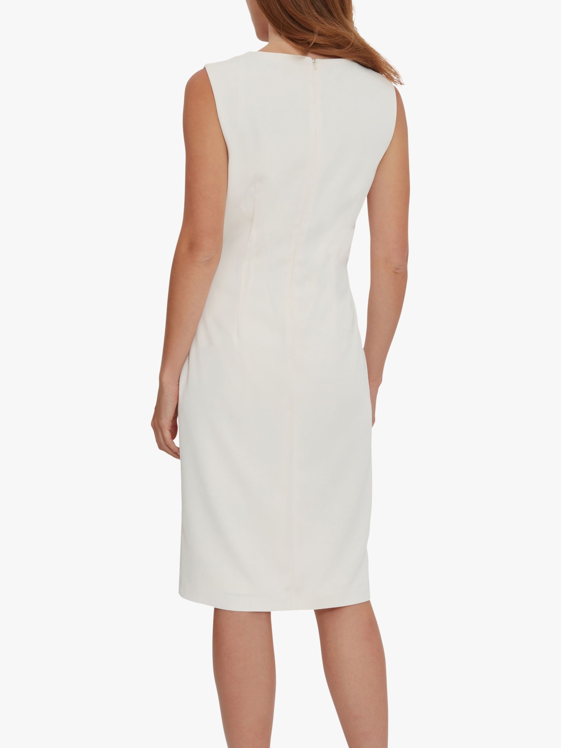 Gina Bacconi Leyanna Moss Tailored Dress, Ivory at John Lewis & Partners