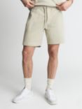 Reiss Henry Garment Dyed Jersey Shorts, Sage Green