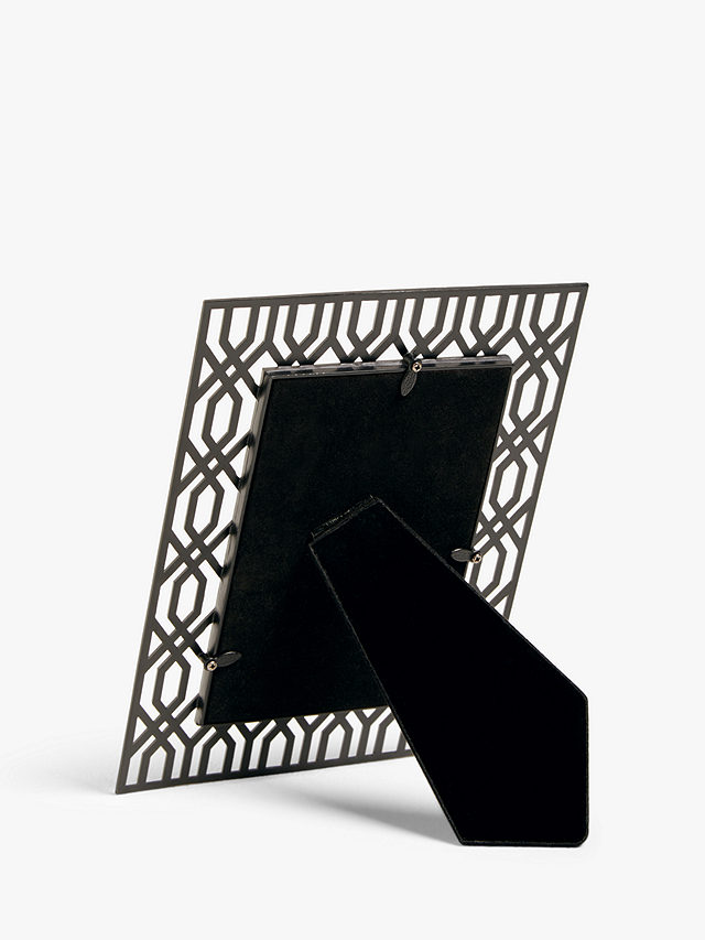 John Lewis Geometric Metal Photo Frame, Black, 5 x 7" (13 x 18cm)