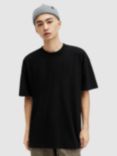 AllSaints Isac Short Sleeve T-Shirt, Jet Black