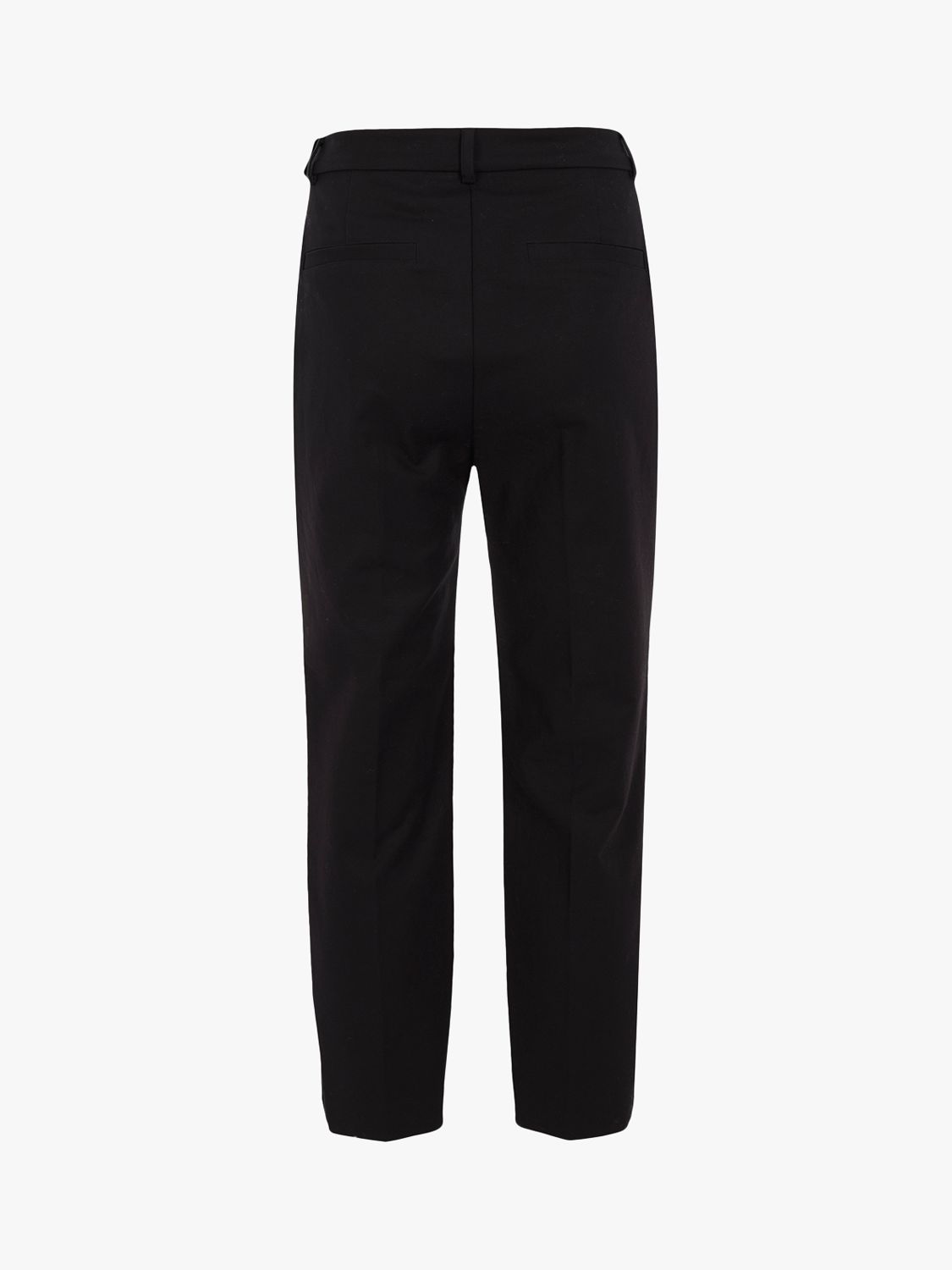 Mint Velvet Popper Detail Capri Trousers, Black, 6S