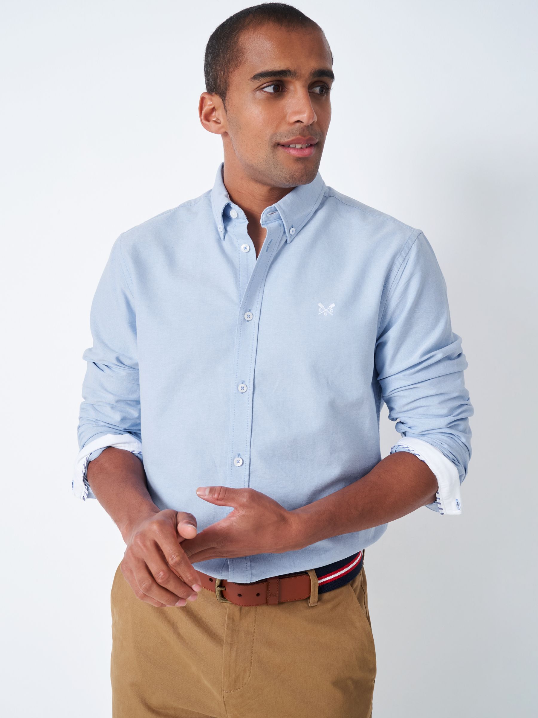 Crew Clothing Classic Fit Oxford Shirt, Sky Blue, XS