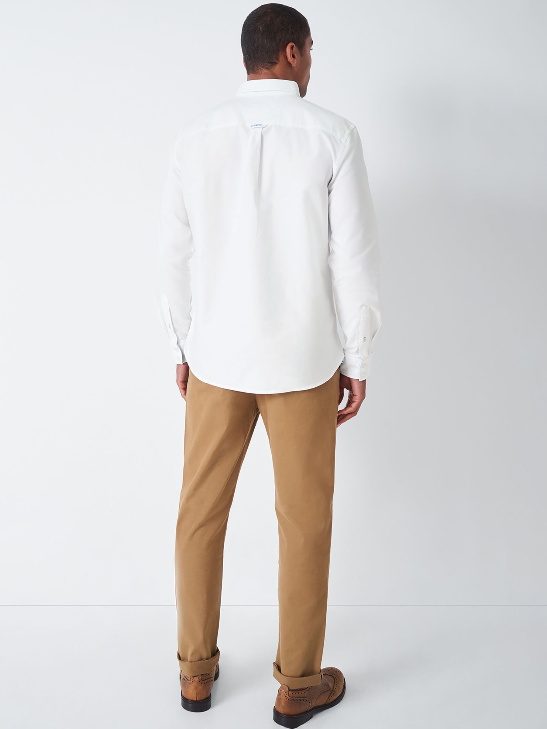 Crew Clothing Classic Fit Oxford Shirt, White at John Lewis & Partners