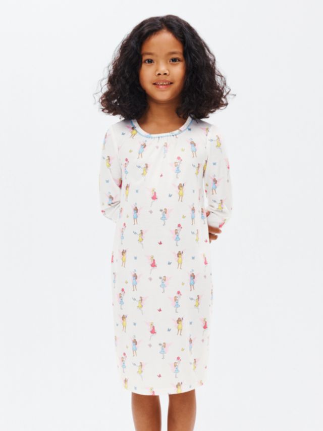 John Lewis Kids Recycled Polyester Fairy Print Nightdress Pink