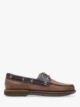 Rockport Perth Leather Boat Shoes, Chocolate Bark