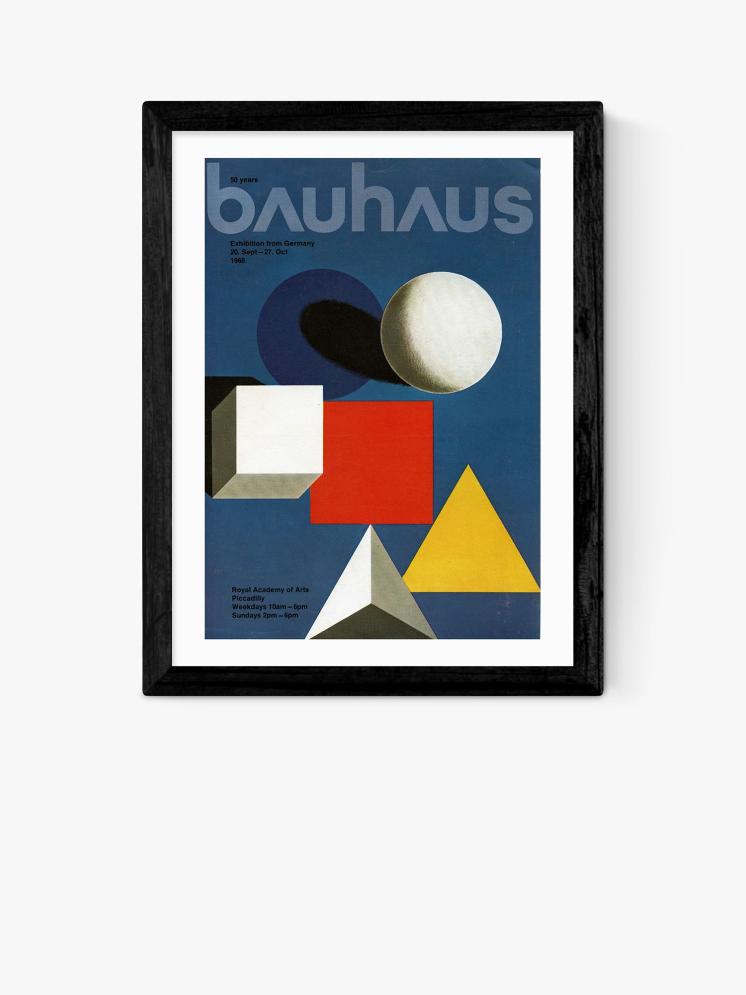 EAST END PRINTS Vintage by Hemingway '1968 Bauhaus' Framed Print