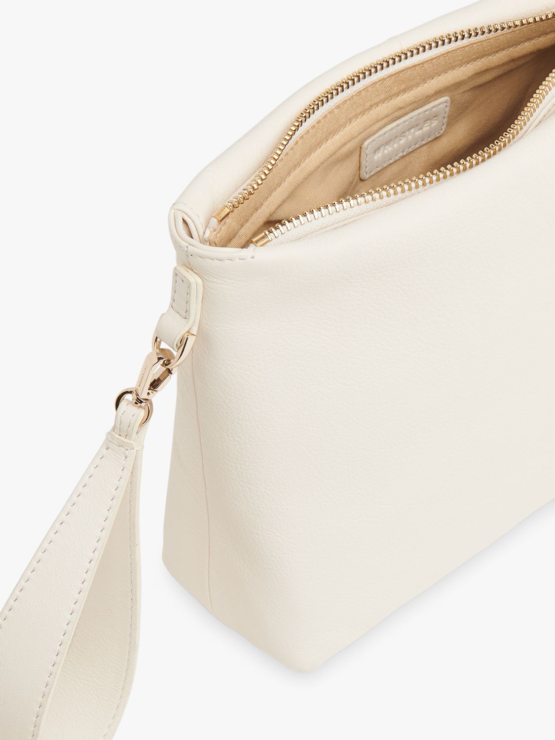Buy Whistles Avah Leather Zip Clutch Bag Online at johnlewis.com
