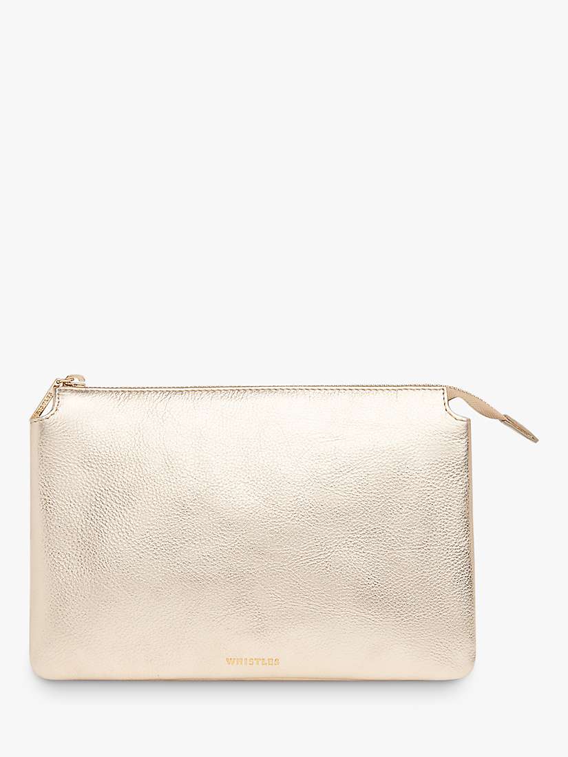 Buy Whistles Elita Leather Double Pouch Clutch Bag Online at johnlewis.com