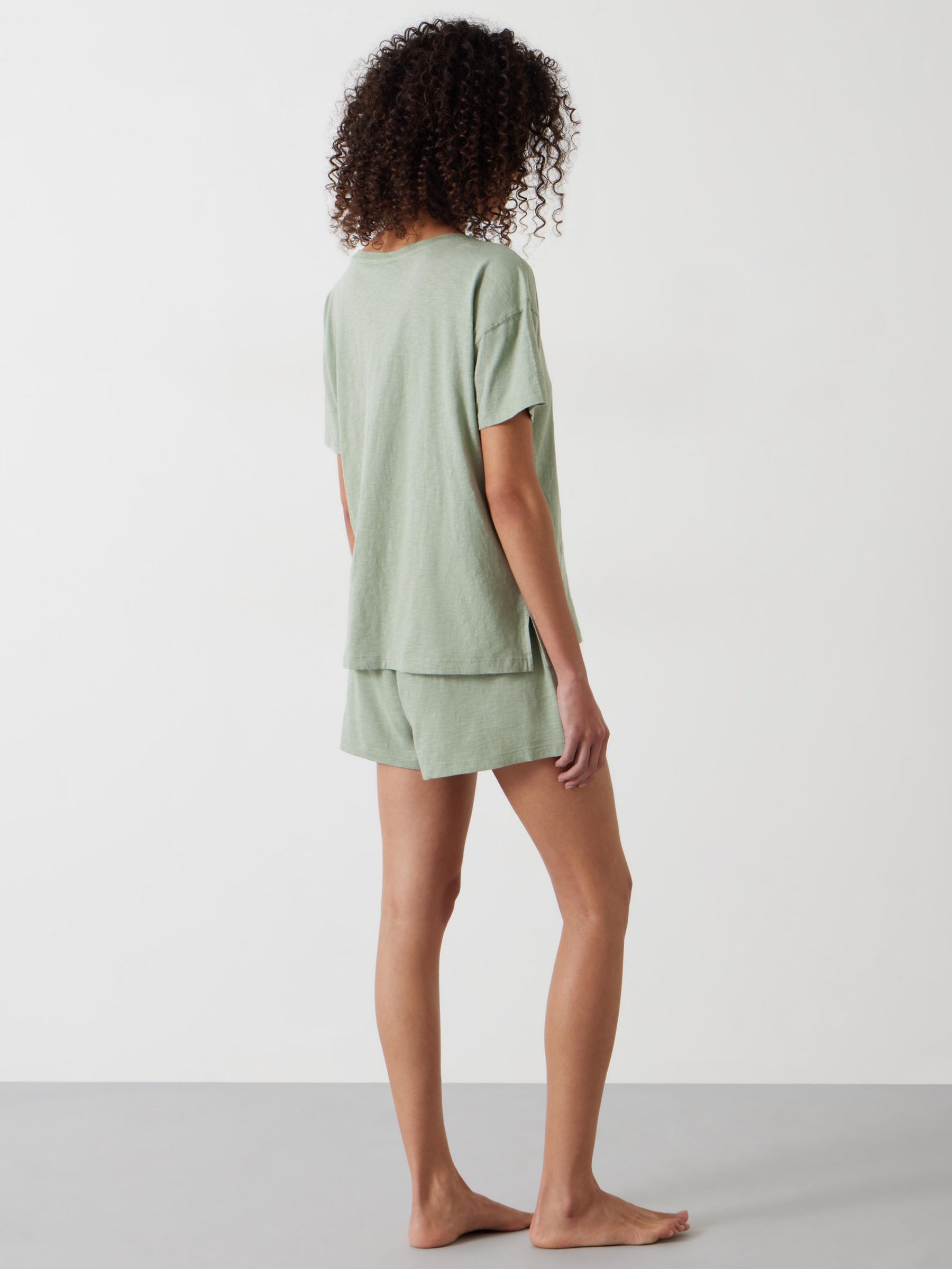 Buy HUSH Jaime Shorts Organic Cotton Pyjama Set Online at johnlewis.com