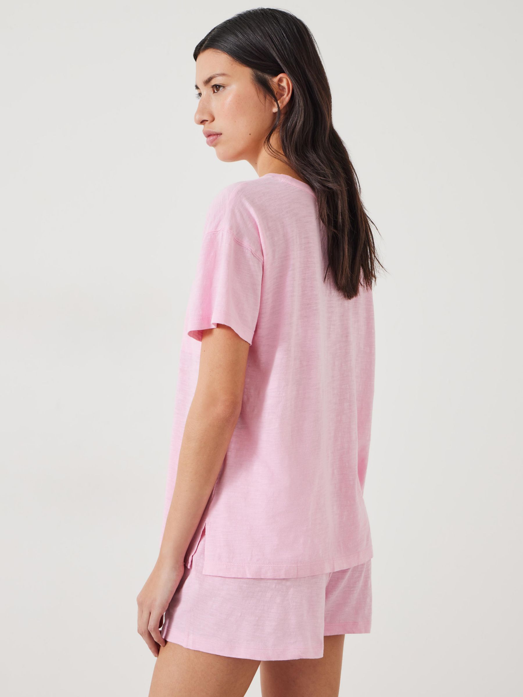 Buy HUSH Jaime Shorts Organic Cotton Pyjama Set Online at johnlewis.com