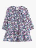 John Lewis Baby Floral Shirred A-Line Dress, Multi