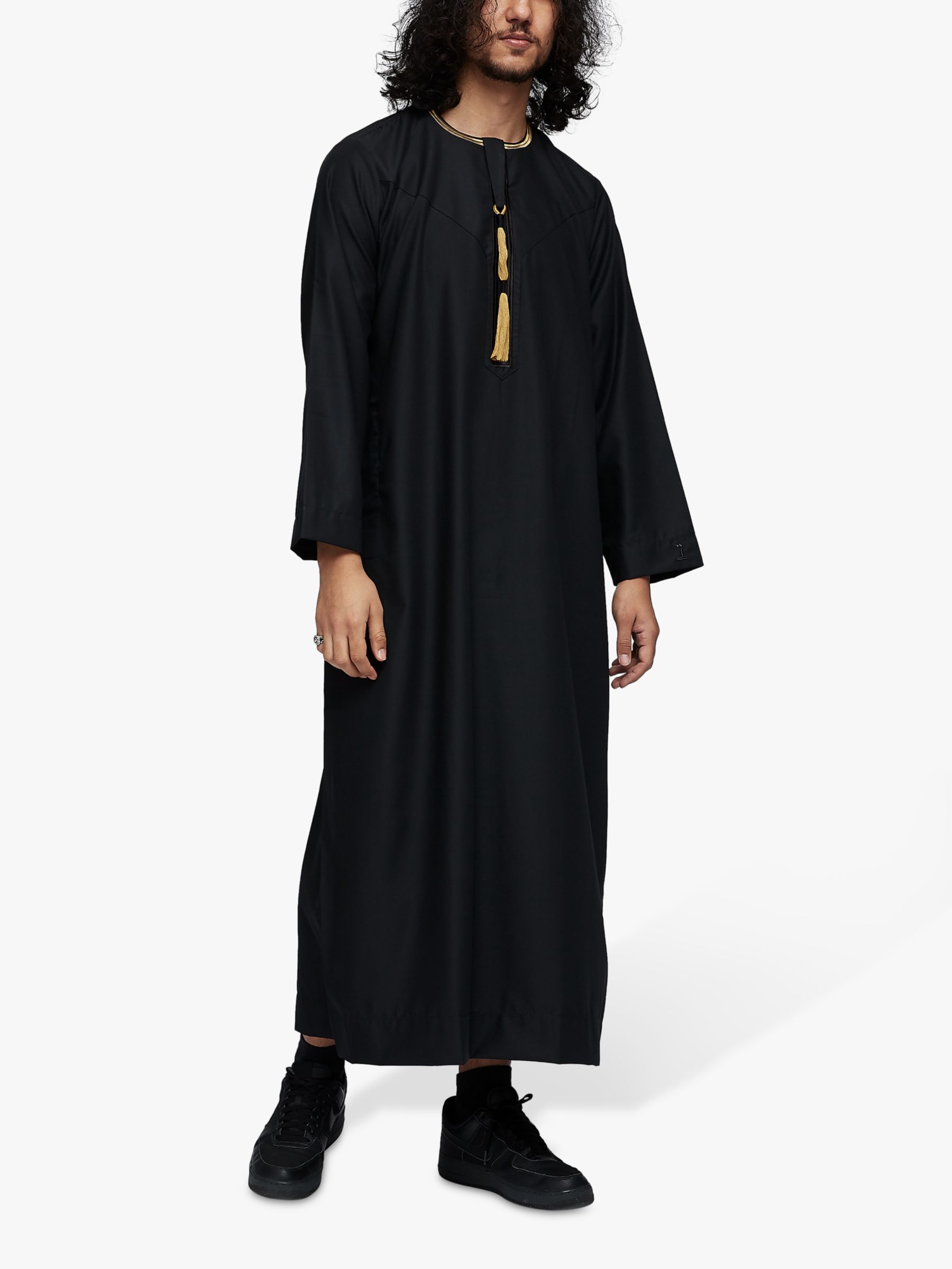 Islamic Impressions Hamdan Thobe Jubbah, Black, 50 in