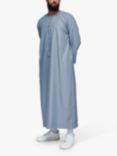 Islamic Impressions Omani Thobe Jubbah, Grey Silver