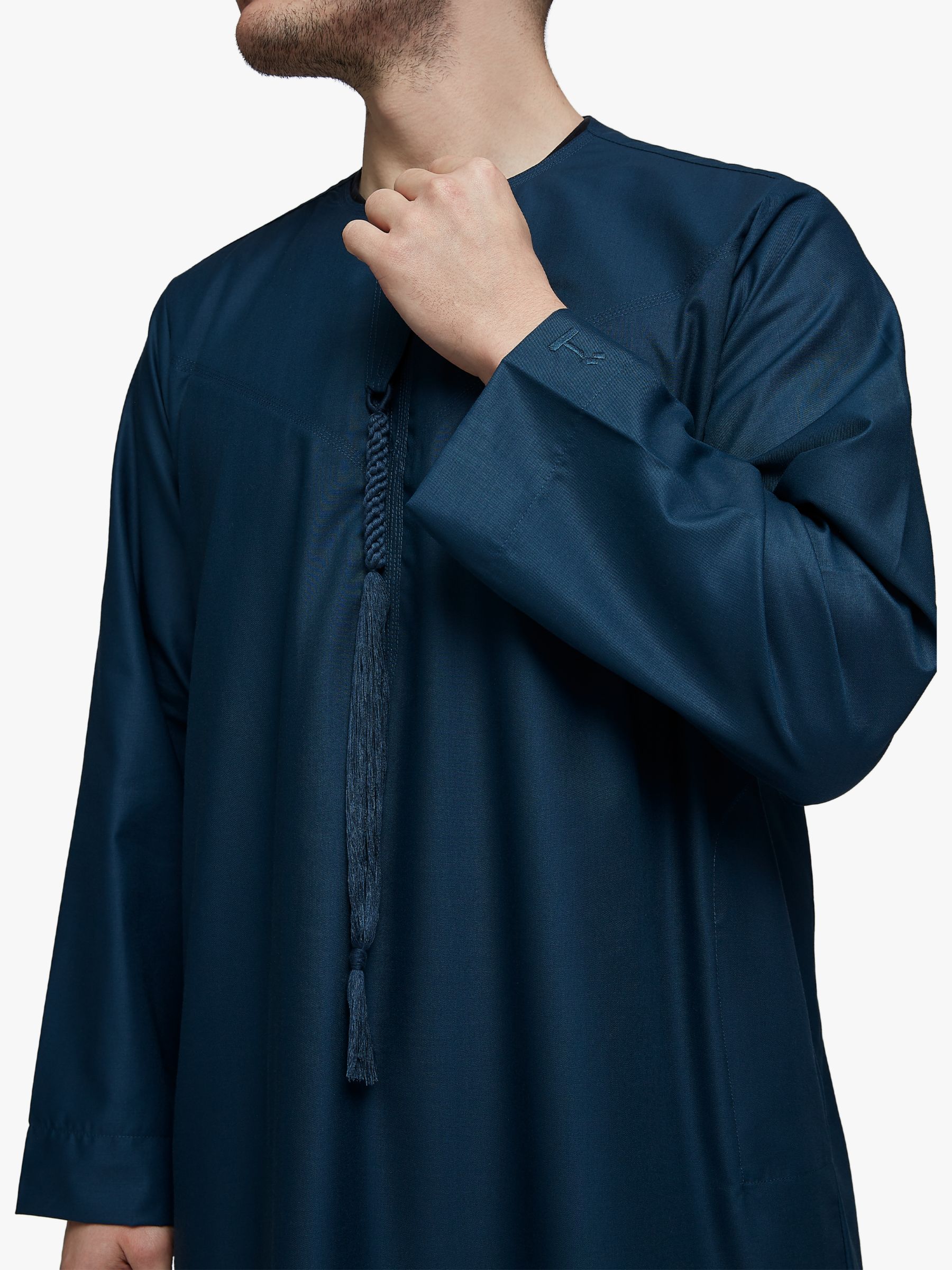 Islamic Impressions Omani Thobe Jubbah, Blue Midnight, 50 in