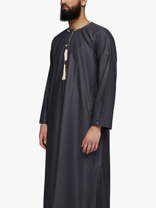 Islamic Impressions Hamdan Thobe Jubbah, Grey Dark