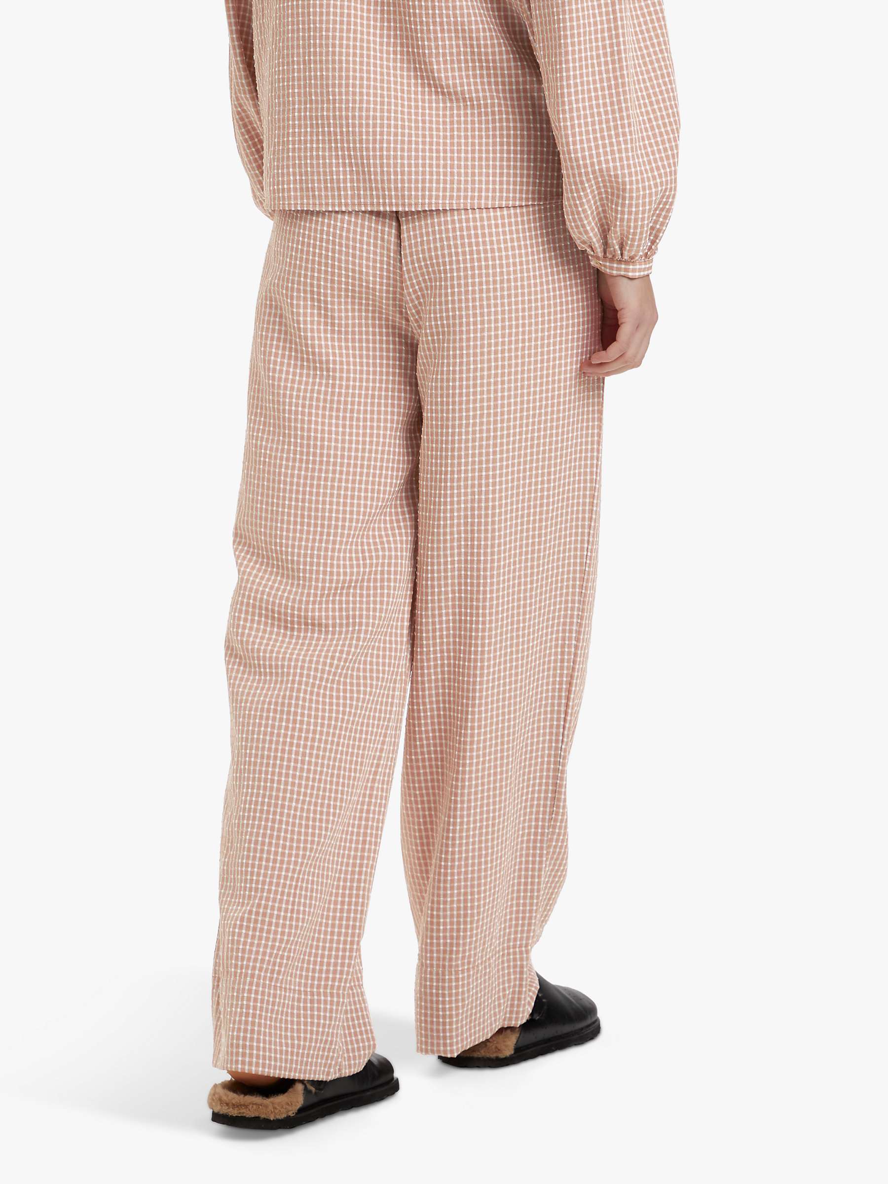 Buy Soaked In Luxury Wiola Check Trousers, Beaver Fur/Broken Online at johnlewis.com