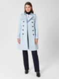 Hobbs Saskia Trench Coat, Pale Blue