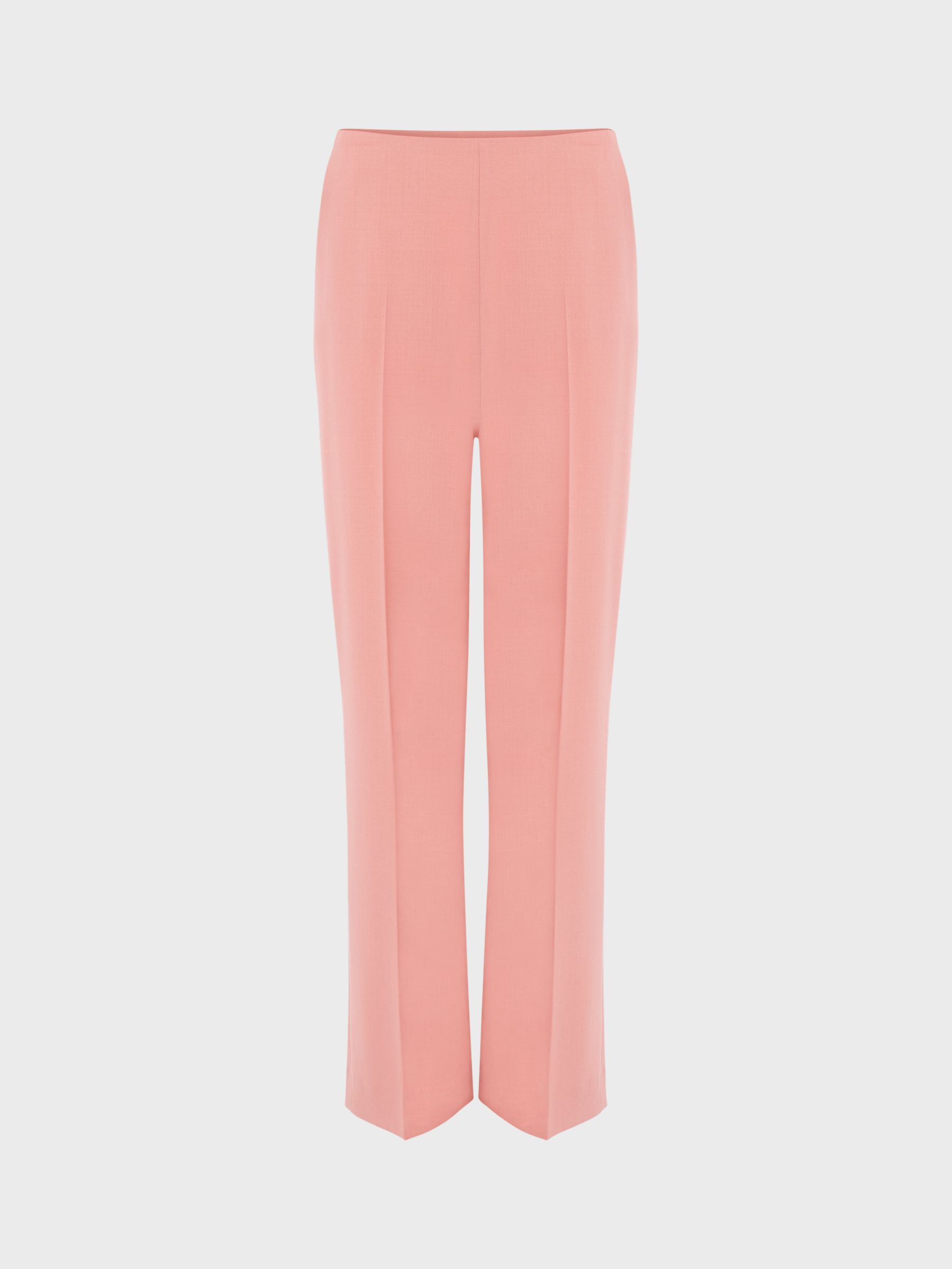 Hobbs Rozi Straight Leg Trousers, Pink at John Lewis & Partners