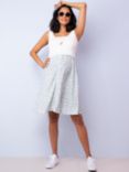 Seraphine Atisha Maternity & Nursing Dress, Sage/White