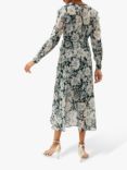 Phase Eight Indiana Floral Tiered Midi Dress, Pine