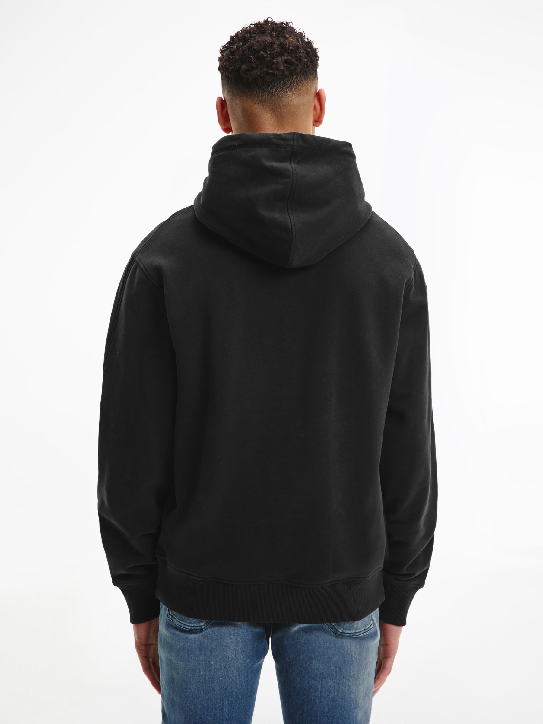 Calvin Klein Jeans Stack Logo Hoodie, Black, XS