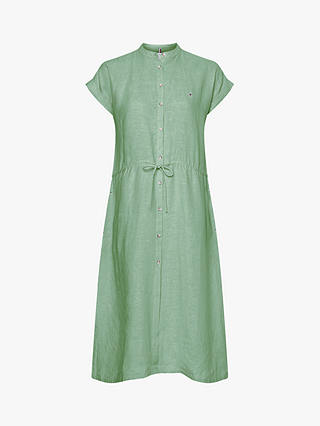 Tommy Hilfiger Linen Shirt Dress, Botanical Green