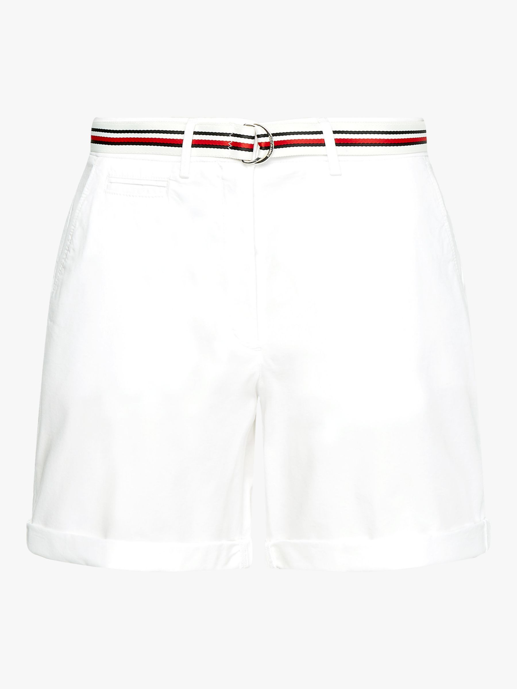 Tommy Hilfiger Mid Rise Chino Shorts, Optic White, 8